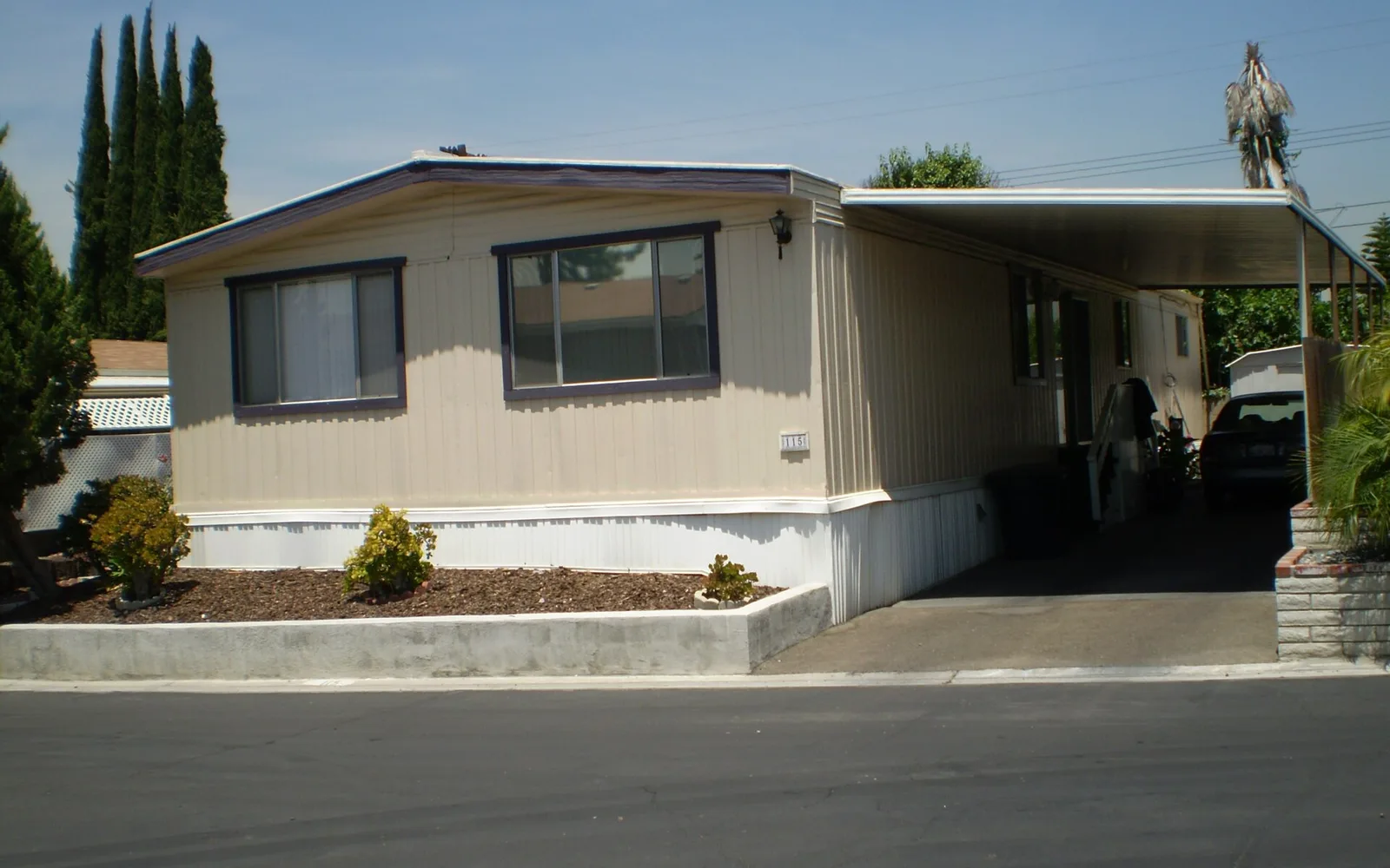 A manufactured home in Friendly Village in West Covina, California